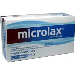 MICROLAX Solution rectale au clystère, 50X5 ml