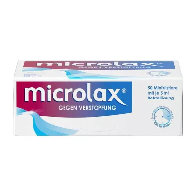 laxatif microlax pour la constipation, 50x5 ml