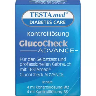 TESTAMED Solution de contrôle GlucoCheck Advance, 4 ml