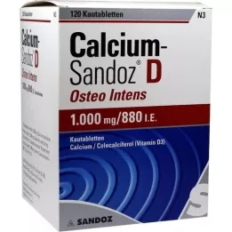 CALCIUM SANDOZ D Osteo intens comprimés à mâcher, 120 pc