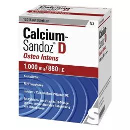 CALCIUM SANDOZ D Osteo intens comprimés à mâcher, 120 pc