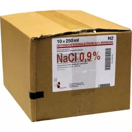 ISOTONISCHE Sérum physiologique 0,9% Bernburg Inf.-L.PE, 10X250 ml