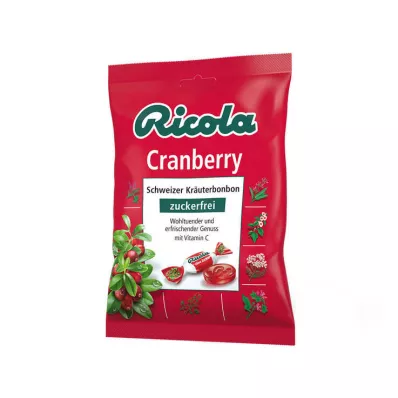 Bonbons aux canneberges sans sucre Ricola, 75 g