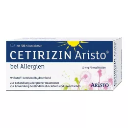 CETIRIZIN Aristo en cas dallergie 10 mg comprimés pelliculés, 50 pc