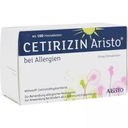 CETIRIZIN Aristo en cas dallergie 10 mg comprimés pelliculés, 100 pc
