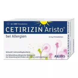 CETIRIZIN Aristo en cas dallergie 10 mg comprimés pelliculés, 100 pc
