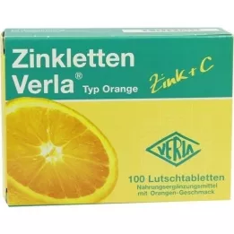 ZINKLETTEN Verla Orange pastilles à sucer, 100 pcs
