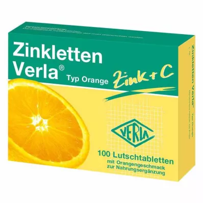 Pastilles Zinkletten Verla Orange, 100 pc Pastilles Zinkletten Verla Orange, 100 pc