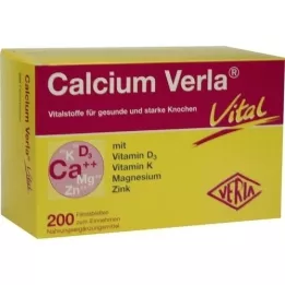 CALCIUM VERLA Vital comprimés pelliculés, 200 pc