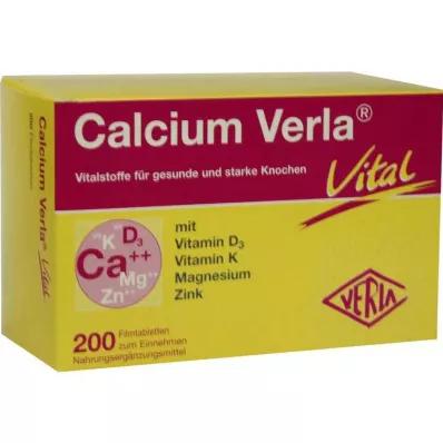 Comprimés pelliculés Calcium Verla Vital, 200 pc Comprimés pelliculés Calcium Verla Vital, 200 pc