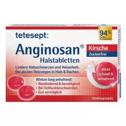 TETESEPT Anginosan pastilles pour la gorge sans sucre Cerise, 20 pcs