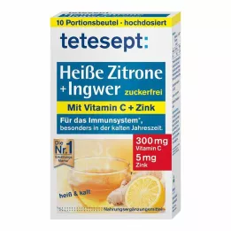 TETESEPT Citron chaud au gingembre, poudre fraîche, 10X3 g