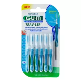 GUM TRAV-LER 1,6mm sapin bleu interdentaire+6capuchons, 6 pces