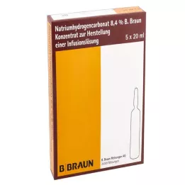 NATRIUMHYDROGENCARBONAT Verre B.Braun 8,4%, 5X20 ml