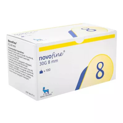 Novofine 8 canules 0,30x8 mm TW, 100 pièces