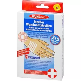 WUNDNAHTSTREIFEN 6,4x102 mm, 2X5 pces