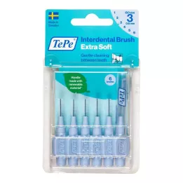TEPE Brossette interdentaire x-soft 0,6mm ISO 3 bleu, 6 pces
