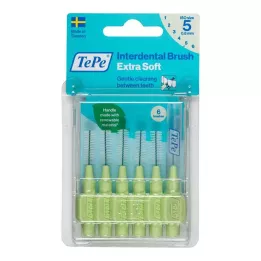 TEPE Brossette interdentaire x-soft 0,8mm ISO 5 vert, 6 pces