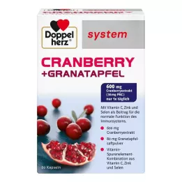DOPPELHERZ Gélules système cranberry+grenade, 60 gélules