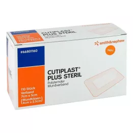 CUTIPLAST Pansement Plus stérile 5x7 cm, 110 pièces