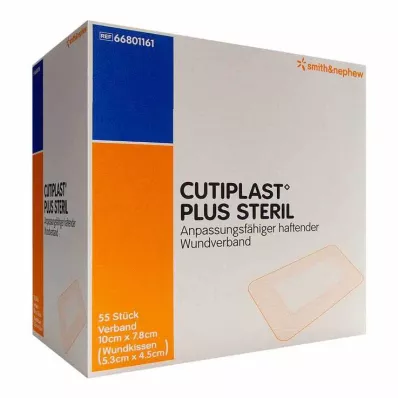 Pansement stérile Cutiplast Plus 7,8x10 cm, 55 pièces