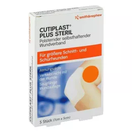 CUTIPLAST Pansement Plus stérile 5x7 cm, 5 pces