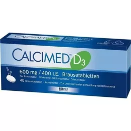 CALCIMED D3 600 mg/400 U.I. Comprimés effervescents, 40 pièces