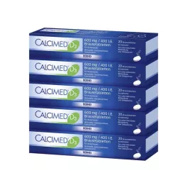 CALCIMED D3 600 mg/400 U.I. Comprimés effervescents, 100 pc
