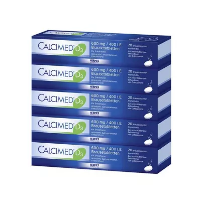 Calcimed D3 600 mg / 400 UI comprimés effervescents, 100 pc