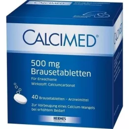 CALCIMED 500 mg Comprimés effervescents, 40 pièces