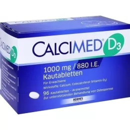 CALCIMED D3 1000 mg/880 U.I. comprimés à croquer, 96 comprimés