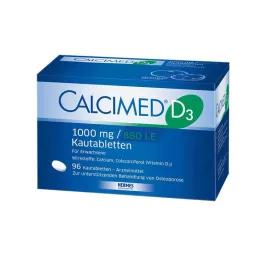 CALCIMED D3 1000 mg/880 U.I. comprimés à croquer, 96 comprimés
