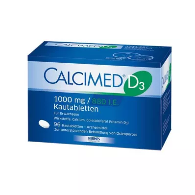 Calcimed D3 1000 mg / 880 UI comprimés à croquer, 96 pc