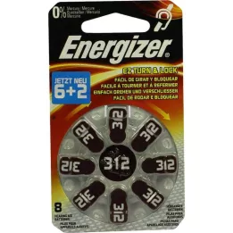 ENERGIZER Pile auditive 312, 8 pièces