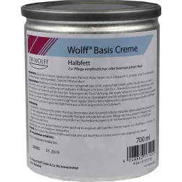 WOLFF Crème de base demi-grasse, 700 ml