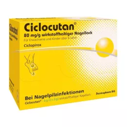 CICLOCUTAN 80 mg/g de vernis à ongles contenant la substance active, 6 g