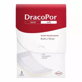 DRACOPOR Pansement 8x15 cm stérile, 5 pces