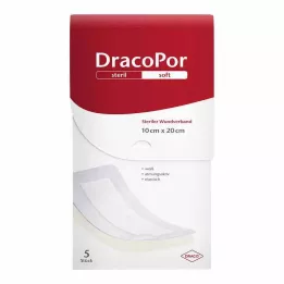 DRACOPOR Pansement 10x20 cm stérile, 5 pces