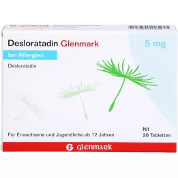 DESLORATADIN Comprimés Glenmark 5 mg, 20 comprimés