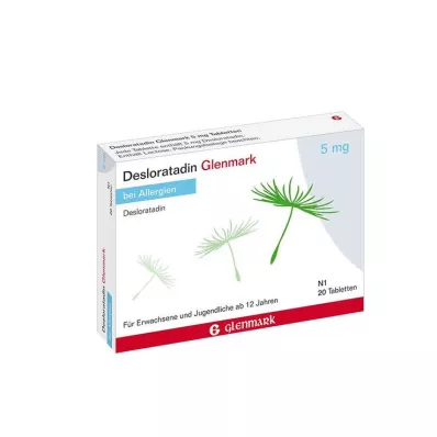 Desloratadine Glenmark 5 mg comprimés, 20 pc