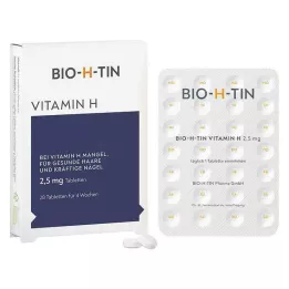 BIO-H-TIN Vitamine H 2,5 mg pour 4 semaines comprimés, 28 pc