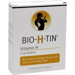 BIO-H-TIN Vitamine H 5 mg pour 1 mois comprimés, 15 pc
