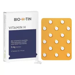 BIO-H-TIN Vitamine H 5 mg pour 1 mois comprimés, 15 pc