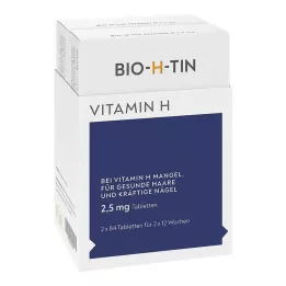 BIO-H-TIN Vitamine H 2,5 mg pour 2x12 semaines, 2X84 pcs