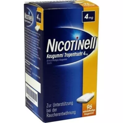 NICOTINELL Gomme à mâcher Fruits Tropicaux 4 mg, 96 pces