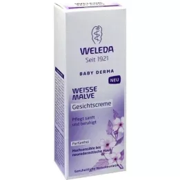 WELEDA Crème pour le visage à la mauve blanche, 50 ml