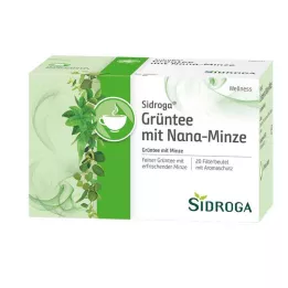 SIDROGA Thé vert bien-être avec menthe nana, 20x1.5 g