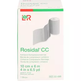 ROSIDAL CC Bande de compression cohésive 10 cmx6 m, 1 pc