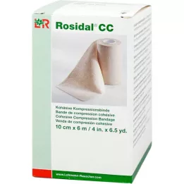 ROSIDAL CC Bande de compression cohésive 10 cmx6 m, 1 pc