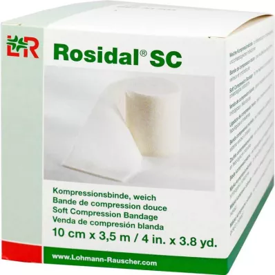 Bandage de compression Rosidal SC souple 10cmx3,5m, 1 pc